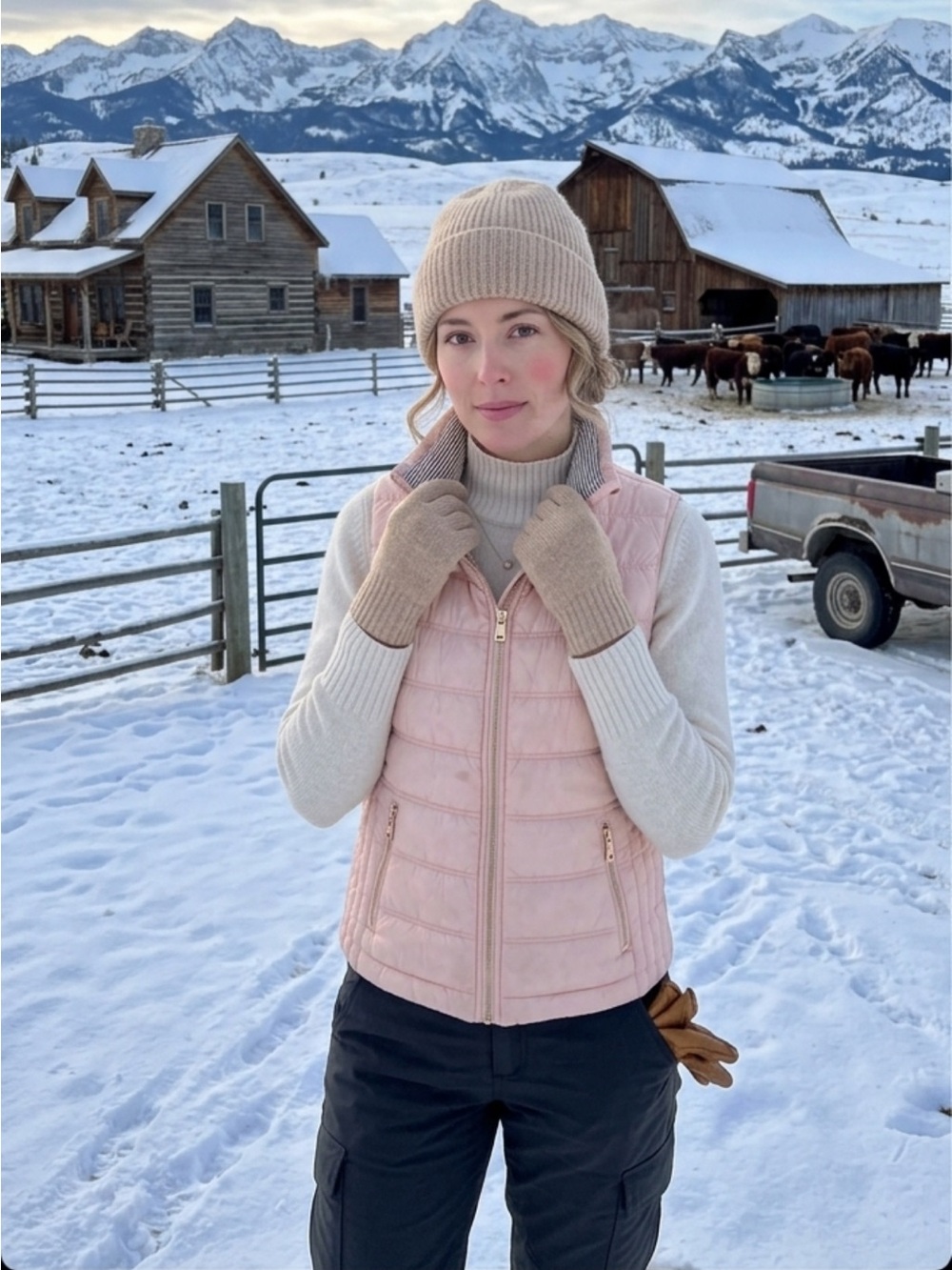 Calvin Klein Light Pink Puffer Vest - Picture 11 of 11